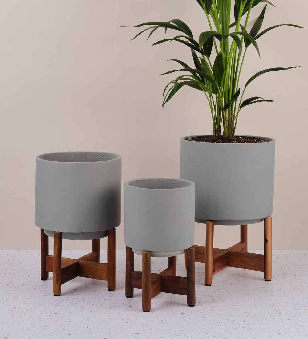 Standing Concrete Planter