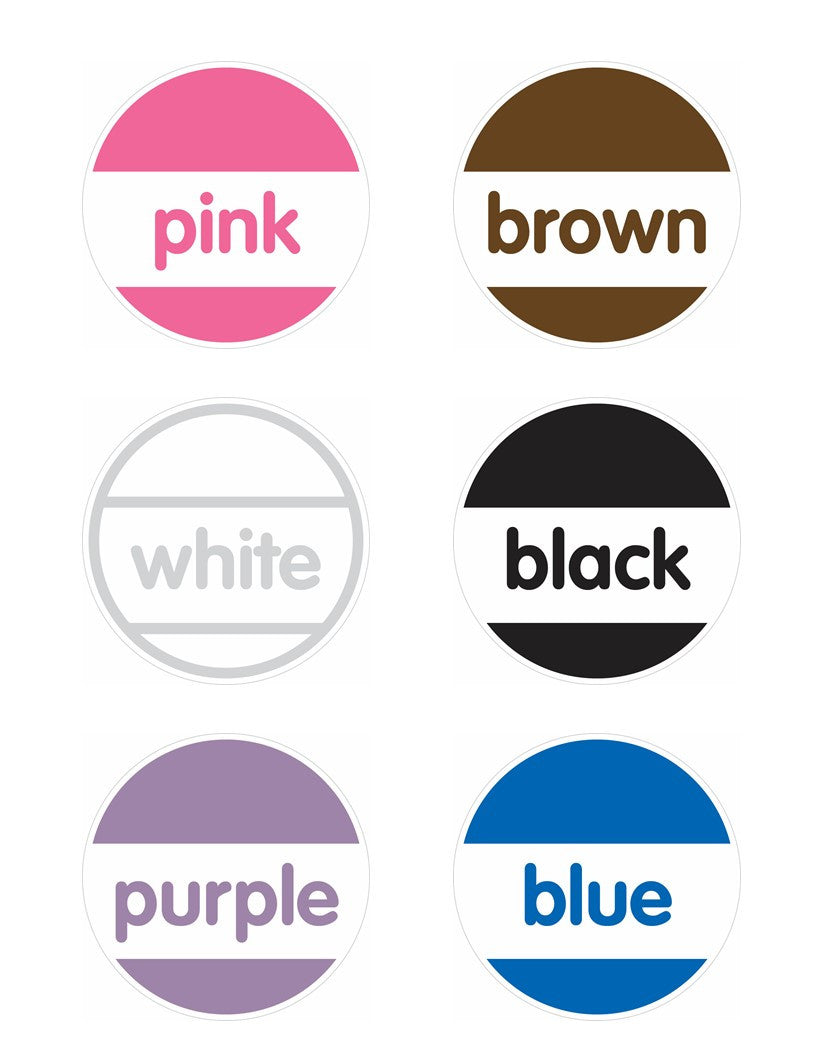 Round Color Labels | Just Teach  | UPRINT | Schoolgirl Style