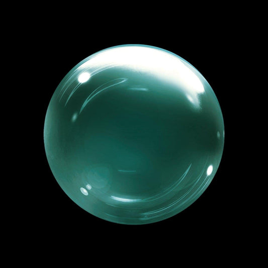 Bubble Balloon, Crystal Green, 24 Inches