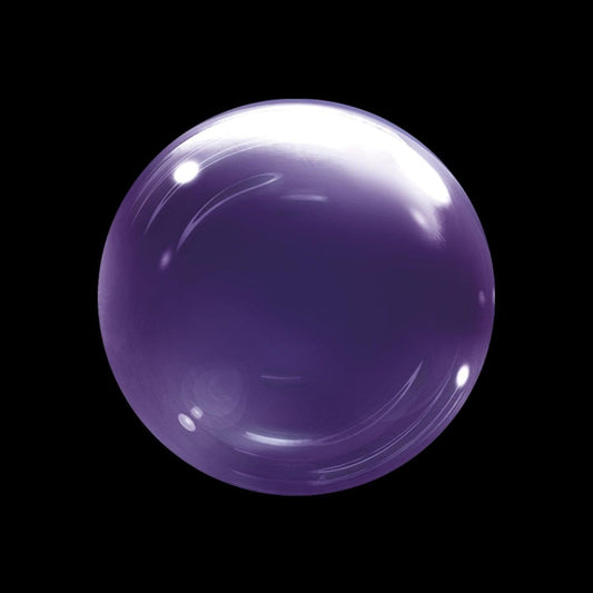 Bubble Balloon, Crystal Purple, 24 Inches