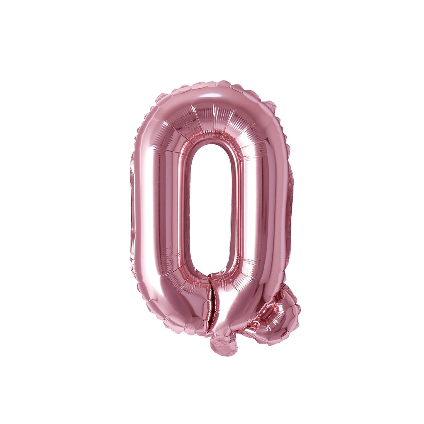 Rose Gold Letter Q Foil Balloon, 16 Inches, 1 Count