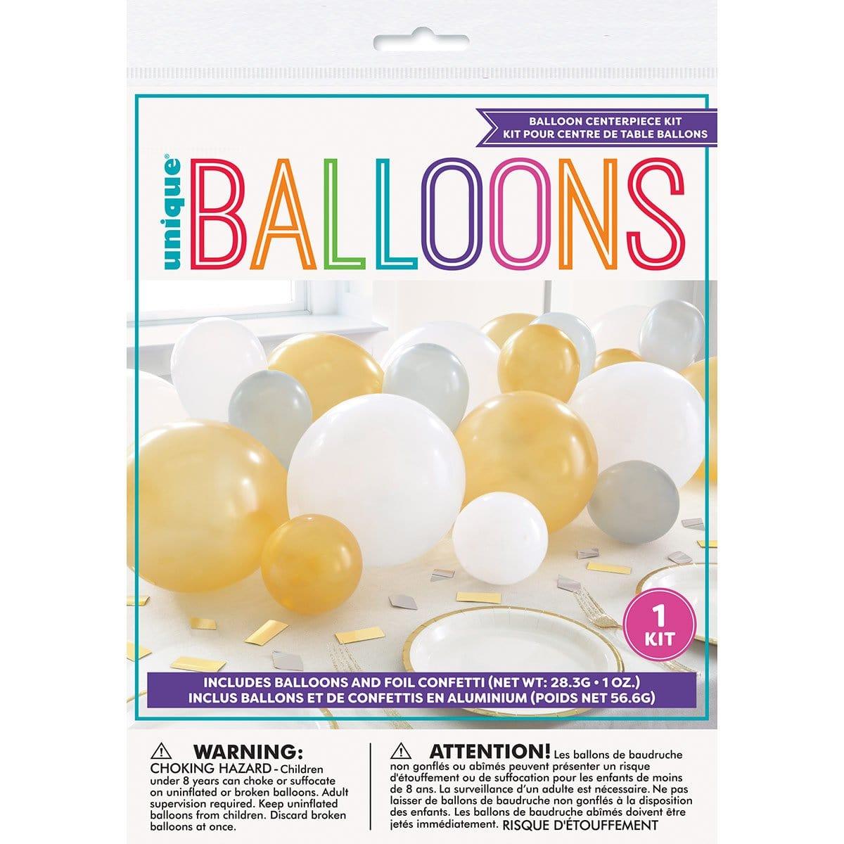 Gold Confetti Birthday Balloon Centerpiece Kit